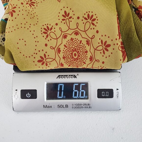 NYC Design Co. Womens Green Paisley Floral Flowy Skirt Size XL Fairy Grunge Y2K - Picture 8 of 8